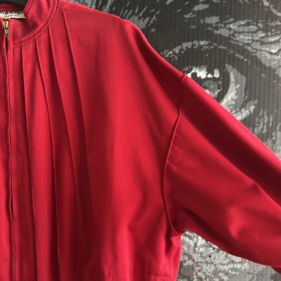 80s Yves Saint Laurent YSL RIVE GAUCHE RUNWAY PUFFY ZIPPERED BLOUSON JACKET COAT - Picture 5 of 10